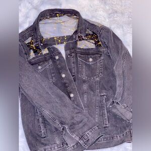 XL (or XXL) CONSTELLATION SHEAR BACK DENIM JACKET